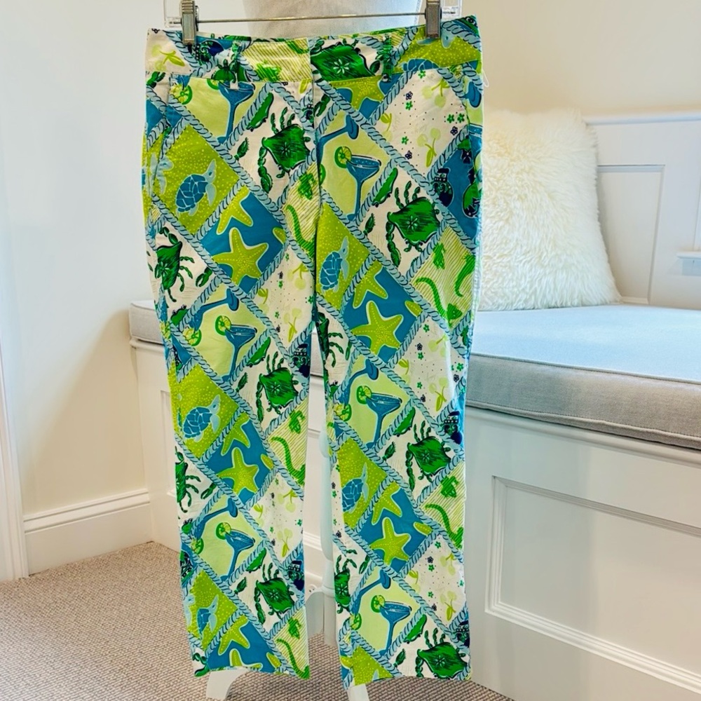 Lilly Pulitzer Martini Motif Capris